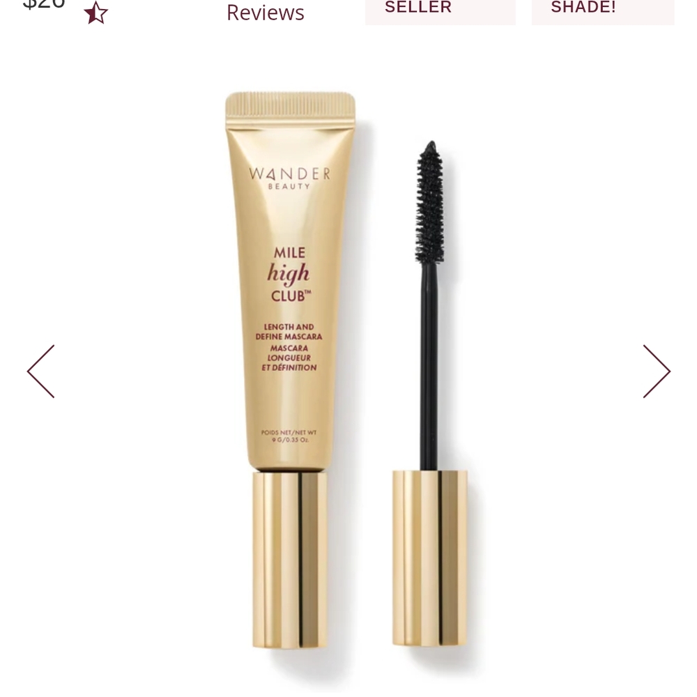 Wander Beauty Mile High Club Length and Define Mascara - Gold